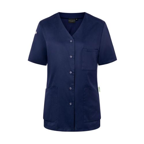 KARLOWSKY Essential | Damen Kurzarm-Kasack (navy) KS63